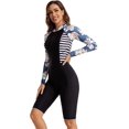 thumbnail image 3 of Boyleg Bathing Suit for Women Long Sleeve Dive Skin Rashguard Athletic Swimsuits Modest Workout Sunsuit, 3 of 5