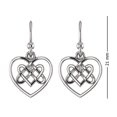 thumbnail image 3 of LeCalla 925 Sterling Silver Antique Heart Love Irish Celtic Friendship Knot Tiny Drop Dangle Earrings Jewelry Gifts for Women and Teen 21MM, 3 of 6