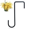 thumbnail image 5 of Fence Hooks，Heavy Duty Steel Deck Hook Over the Fence Plant Hangers，Deck Railing Hangers Black Fence Bracket Outdoor Garland Hanger for Lantern Bird Feeder Pool Equipment, 5 of 9