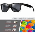 thumbnail image 2 of Translucent Frame Colorful Neon 80s Sunglasses for Men Women Reflective Mirrored Sun Glasses, 2 of 6