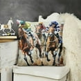 thumbnail image 3 of Kentucky Derby Throw Pillow Covers Churchill Downs Jockey Horse Racing Decoration for Bed Couch Sofa Home Decor, 3 of 5