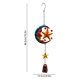 thumbnail image 3 of Campana de viento metálica para decoración de jardín exterior | Adorno colgante de hierro forjado | Campana de viento para patio, balcón o porche, 3 of 6
