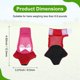 thumbnail image 3 of Uxcell 1-Par de Zapatos para Pollos, Botas Antideslizantes de Malla para Pies de Gallinas/Gallo Uso Interior Exterior [Rosa-rojo, Tamaño M], 3 of 6
