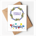 thumbnail image 1 of Flor azul planta ronda Garland Sobre de la Carta de felicitación de la tarjeta de matrimonio, 1 of 4