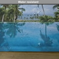 thumbnail image 6 of Ambesonne Tropical Place Mats Set of 4, Infinity Pool Palm, Standard Size, Blue Green White, 6 of 6
