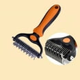 Dog Brush Double Side Undercoat Rake For Dogs & Cats Brush For Shedding