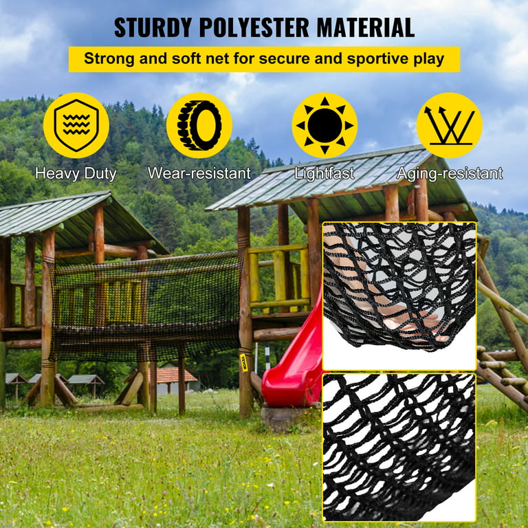 WMLBK Playground Net Climbing Net Nylon Rope Ladder Safety Nets Cargo Rope  Indoor Outdoor Climbing Rope Net for Treehouse Protection Wall Balcony