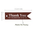 thumbnail image 5 of Inkdotpot Silver Foil Paper Hang Tags Thank You For Celebrating With Us Bridal Shower Favor Tags 100 Pieces, 5 of 6