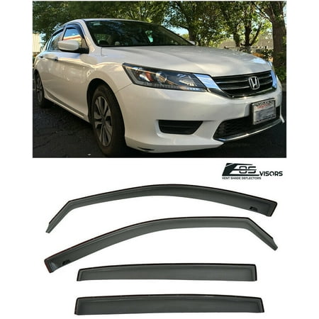 For 13 17 Honda Accord 4dr Sedan In Channel Style Smoke Tinted Jdm For 13 17 Honda Accord 4dr Sedan In Channel Style Smoke Tinted Jdm Side Window Visors Rain Guard Deflectors 2017 2016 14 15 16