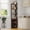 Vintage color, variant on Studyset 70 Inch Corner Bar Cabinet with Adjustable Shelves, 5-Tiers Industrial Wine Cabinet with Glass Holder & Storage Cabinet, Space-Saving Corner Liquor Cabinet Bar Unit for Home, Kitchen