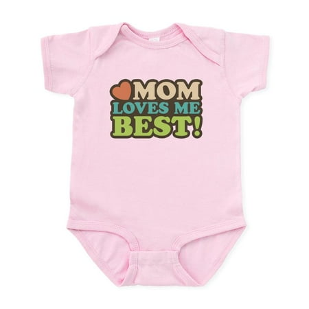 

CafePress - Mom Loves Me Best Infant Bodysuit - Baby Light Bodysuit Size Newborn - 24 Months