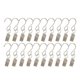 thumbnail image 2 of Silver Metal S Hooks with Clips for Curtain Hanging Party Decorations Photo Lantern Tent 4 9x2 8x1 7cm, 2 of 4