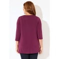 thumbnail image 3 of Catherines Women's Plus Size Embellished Stud Neckline Top, 3 of 6