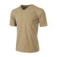 thumbnail image 2 of Ma Croix Mens Active Solid V-Neck T-Shirts Heavy Blend Cotton Short Sleeve, Up to 5XL, 2 of 4