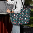 thumbnail image 4 of Wukai Amanita Mushroom Print Zipper Bag,large Beach Tote Bag,Waterproof Sandproof Bag,Grocery and Picnic Tote Travel Bag, 4 of 5
