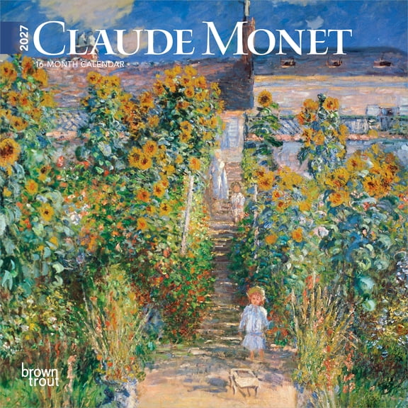 Claude Monet | 2027 7x14" (Hanging) Mini Wall Calendar | BrownTrout
