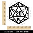 thumbnail image 2 of D20 20 Sided Gaming Gamer Dice Critical Role Self-Inking Rubber Stamp Ink Stamper - Purple Ink - Large 1-1/2 Inch, 2 of 7