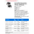 thumbnail image 2 of Front Headlight Parking Light Side Marker Kit - Compatible with 1994 - 1999 GMC C1500 Suburban 1995 1996 1997 1998, 2 of 2