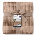 thumbnail image 4 of Mainstays Super Soft Cotton Waffle Bed Blanket, Papyrus Beige, Full/Queen Size, 4 of 4