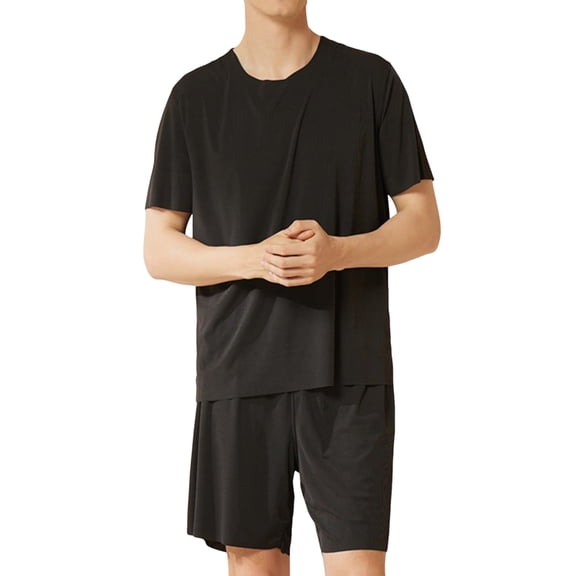 ZVNAΖH Mens Pajamas Set, Oversized Mens Lounge Set Sleepwear Homewear, Super Soft Comfty