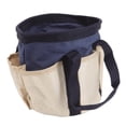 thumbnail image 3 of Garden Tool Tote, Comfortable Handle Round Garden Tools Bag Large Capacity 6 Pockets  For Gardener For Men Green With Cream Color,Dark Blue With Cream Color, 3 of 8