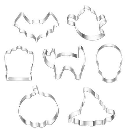 

mveomtd 7PC Household Cartoon Stainless Steel Baking Mould Candy Christmas Cutting Mould Pot Luck Silver