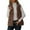 Khaki, variant on Long Vest for Women Sleeveless Cable Knit Open Front Cardigan Oversized Sherpa Vest Jacket Button Hooded Sweater Coat