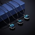 thumbnail image 2 of Couple Jewelry Horoscope Constellation Sign Cabochon Glass Pendant Rope Necklace, 2 of 7