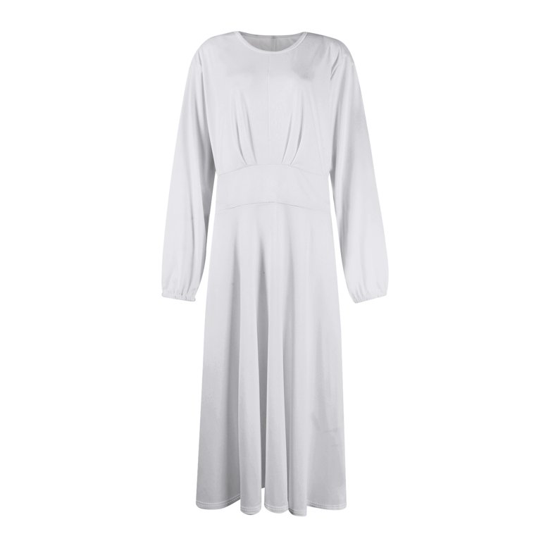 chinese dress ladies Rosetta Maxi Dress, in White Silky Crepe, Size: Small main image 0