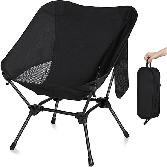 RedSwing Ultralight Camping Chair for Backpacking Hiking, Portable Folding Hiking Chairs with Mesh for Outdoor, Travel, Beach