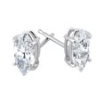 thumbnail image 1 of 1/4ct Marquise Diamond Stud Earrings Solid 14K White Gold, 1 of 1