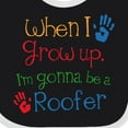 thumbnail image 4 of Inktastic Roofer Future Boys or Girls Baby Bib, 4 of 4