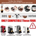 thumbnail image 4 of Sesama Adaptateur de Capsules de Café Réutilisable en Acier Inoxydable Compatible avec Nespresso Vertuo ENV135 GCA1 Machine à Café Infusion Espresso Ligne Originale, Argent, 4 of 4