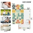 thumbnail image 6 of Yayeee 2 Pack Hand Towels for Bathroom 100% Cotton 16" x 28" Soft Absorbent Kitchen Towel, Beige Clover Pattern, 6 of 7