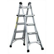 Louisville Ladder 17' Aluminum Multi-Purpose Ladder, 18' Reach, 300 lbs Load Capacity, L-2098-17