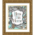 thumbnail image 1 of Robinson, Tamara 26x32 Gold Ornate Wood Framed with Double Matting Museum Art Print Titled - Bless This Home Color, 1 of 4