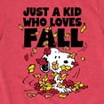 thumbnail image 3 of Peanuts - Just A Kid Who Loves Fall - Toddler And Youth Short Sleeve Graphic T-Shirt, 3 of 6