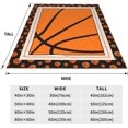thumbnail image 4 of Basketball Blanket Basketball Decor Throw Blanket Gifts for Girls Boys Basketball Lover Winter Bedding Super Warm Soft Plush Lightweight Fleece Flannel Blanket for Kids Teens Adults Men Women 80"X60", 4 of 6