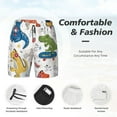 thumbnail image 5 of Haiem Dinosaur Men'S Quick-Dry Swim Trunks: Comfortable Beach Shorts With Mesh Lining And Pockets - Ideal For Swimming And Sunbathing Medium, 5 of 9