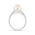 thumbnail image 2 of ANGARA Solitaire Freshwater Cultured Pearl Dome Ring in 14K White Gold for Women | June Birthstone, Birthday, Anniversary, Jewelry Gift for Women | Pearl Ring, 2 of 8