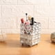 thumbnail image 5 of Makeup Brush Holders Pen Holder Handcrafted Crystal Pencil Pen Collection Cosmetic Storage for Vanity Desk Organizer Square Silver, 5 of 5