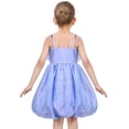 thumbnail image 4 of Girls Dress Rose Flower Ruffle Spaghetti Strap Princess Party 5 Years, 4 of 6