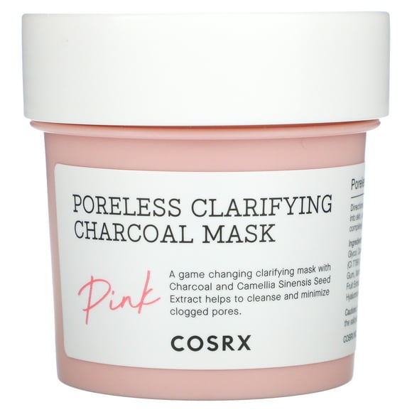 Cosrx, Poreless Clarifying Charcoal Mask, Pink, 3.88 oz (110 g)