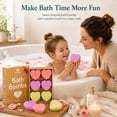 thumbnail image 5 of OrientLeaf Bath Bombs Gift Set – Heart-Shaped Floral Scent Bath Bombs, Relaxing Aromatherapy & Vegan Self-Care, Relaxing Spa Gift for Women, 6 × 2 oz, 5 of 9