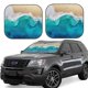 thumbnail image 1 of Balery Beach Parasol para parabrisas de coche de 2 piezas | Parasol plegable para parabrisas delantero de coche para la mayoría de sedanes-Small, 1 of 6