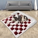 thumbnail image 1 of Fiudx Ofertas relámpago del día Mantou Pad Pet - Cojín de cuadros para perros y cojín de felpa cálido para invierno, 1 of 5