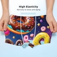 thumbnail image 3 of Yiaed Space Colorful Donut Print Boys' Boxer Briefs Cotton Casual Stretch Comfort Boys Boxers - Kids Boxer Briefs Underwear for Boys (6-18)-Large, 3 of 5