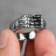 thumbnail image 3 of 316L Stainless Steel Angry Fist Power Man Men Rings Punk Rock Hip Hop Creativity, 3 of 8