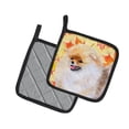 thumbnail image 2 of Caroline's Treasures Pomeranian Fall Pair of Pot Holders, 2 of 2