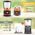 thumbnail image 4 of Camping Lantern, USB Rechargeable 800 Lumen LED Outdoor Lights, 3 Modes Emergency Light, 4 of 5